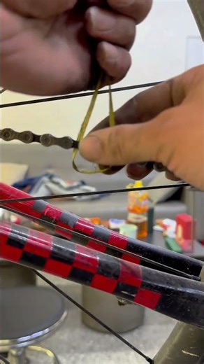 Open Bike Chain Links with Only a STRING