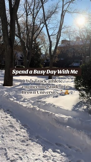 Day in my life as a D1 sprinter engineering student at Brown 🤗 #track #d1athlete #ncaa #ditl