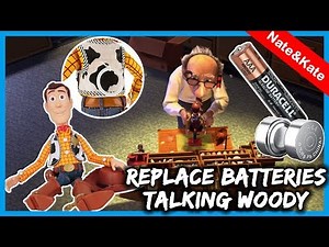 How To Replace The Batteries on Woody Toy Story figure | Disney Life Size Toys