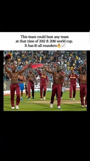 This team could beat any team at that time of 2012 & 2016 world cup.lt has 10 all rounders #cricket