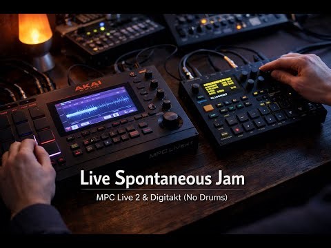 🎛️ Live Spontaneous Jam | MPC Live 2 & Digitakt (No Drums)
