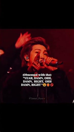 (Obsessed with the) "YEAH, DAMN, OHH, DAMN, RIGHT, OHH DAMN, RIGHT "😩❤️‍🔥💋#fypシ #kimtaehyung #bts