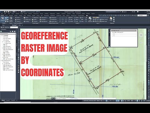How to Georeference a Scanned Raster Image in AutoCAD Civil 3D by Coordinates