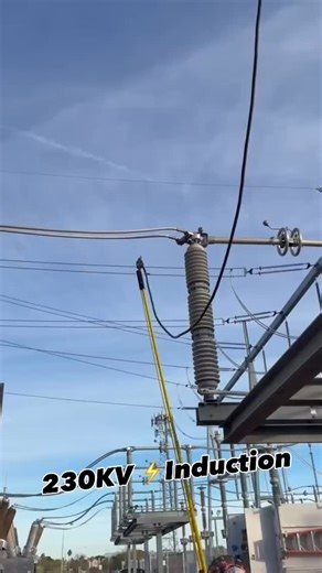 Applying personal grounds to a 230kv line⚡️No load just induction Sent in by @_jubbles_ | High Voltage Industries