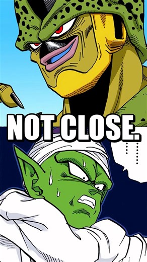 Manga Piccolo VS Semi Perfect Cell is NOT Close.