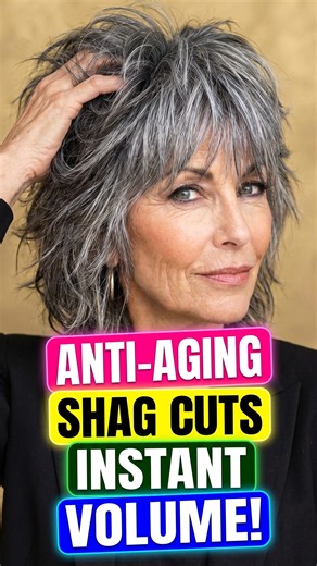Anti-Aging Shag Haircuts: Effortless, Eye-Catching Volume