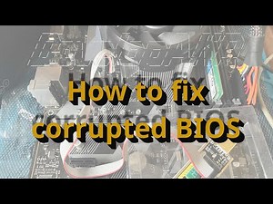 How to fix corrupted BIOS using CH341A programmer #ch341a