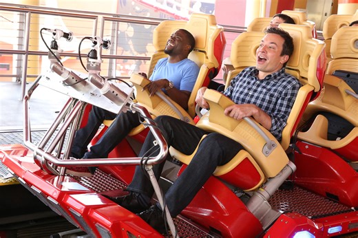 No One Rides a Roller Coaster Quite Like Kevin Hart Does in Jimmy Fallon's Video