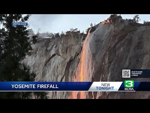 Breathtaking 'Firefall' effect returns to Yosemite