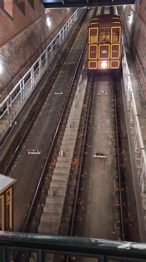 Inside the Budapest funicular tunnel system #budapest #railway #shorts