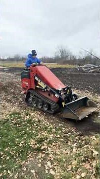 Fall cleanup in action! #ditchwitch #fallcleanup #compost #kids #trending #fypシ