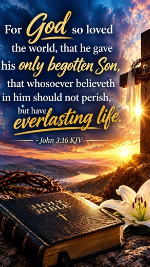 For God so loved the world, that he gave his only begotten Son #jesus