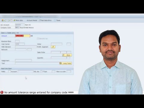 [SAP FICO Error] Fix "No Amount Tolerance Range Entered for Company Code" | Step-by-Step Guide