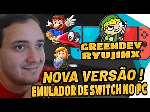 🔥NOVA VERSÃO GreenDev RYUJINX EMULADOR de Nintendo Switch para PC! em 2025 🚀 Faça o DOWNLOAD AGORA