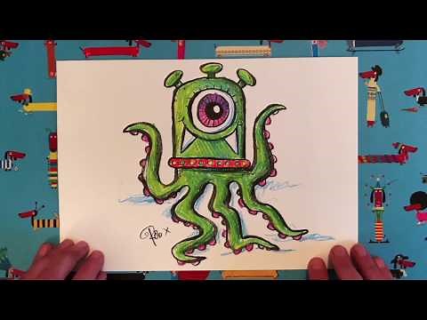 How to draw an alien, with Rob Biddulph