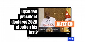 Video of Uganda's Yoweri Museveni saying 2026 presidential bid will be his last is doctored