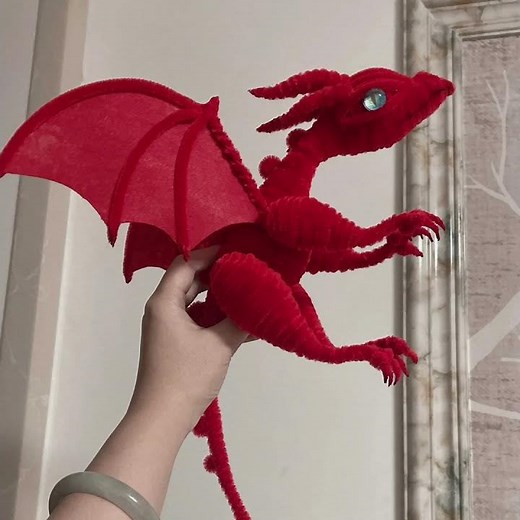 Dragons made with Chenille stems (or pipe cleaners)