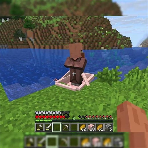 Villager Bana Zombie🧟? Minecraft Survival EP-6 #shorts #minecraft #hungergamestiktok