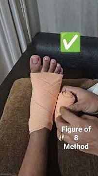 How to wear an ankle crepe bandage.. #crepebandage #anklebandage #anklepainrelief #anklesprain