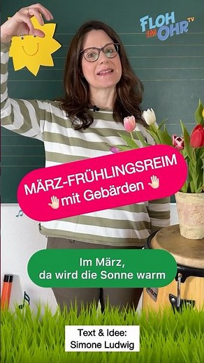 FRÜHLING 🌷KINDERREIM Gebärden #flohimohrtv