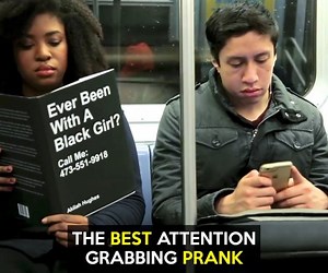 59M views · 12 reactions | VT: Hilarious prank grabs attention of commuters Credit: Running Late with Scott Rogowsky | LOLKidz | Facebook