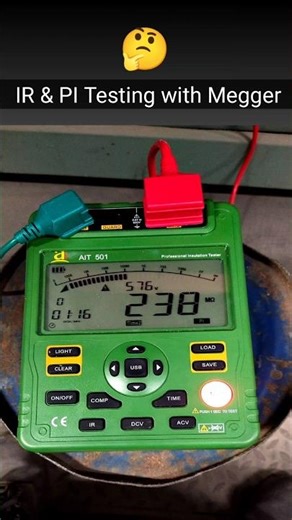Motor PI Test Full Process | IR & PI Value Explained