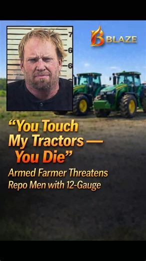 BLAZE on Instagram: "A tense confrontation unfolded when a man allegedly threatened repo agents with a 12-gauge shotgun after they arrived to repossess farm equipment he reportedly refused to give up. According to police, the dispute began when recovery workers attempted to seize tractors connected to a financial dispute. Authorities say the suspect became furious and reportedly warned the agents that they would not be leaving with his prized machinery. Investigators claim the man retrieved a sh