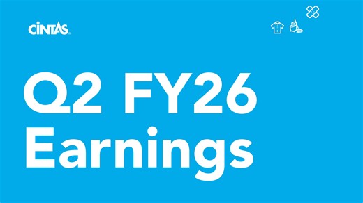 15K views · 221 reactions | We are pleased to report our Q2 earnings results for FY26. Take a look at the results: cint.as/49232ME $2.8B Quarterly Revenue, total growth of 9.3% $655.7M Operating Income, an increase of 10.9% year-over-year $1.21 Diluted EPS, an increase of 11% year-over-year | Cintas Corporation | Facebook