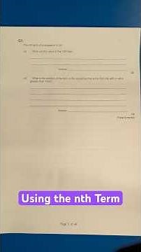 Using the nth Term #maths #gcse #sequences #nth