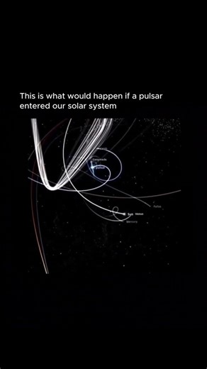 What if a Pulsar entered our Solar System? 💀🌌 #space
