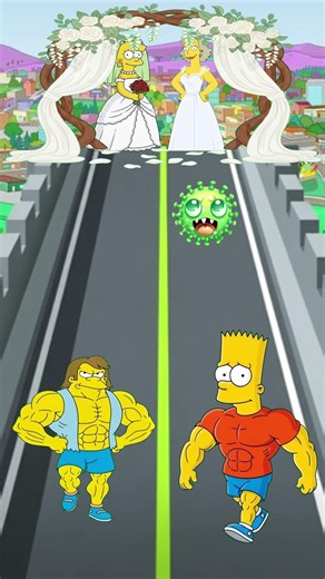 Bart Simpson vs Nelson Who Wins? #shorts #funny #gaming #fyp #hunterxhunter