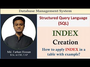 Lec: 60 | Index | CREATE Command | DDL Statement | SQL | DBMS | Bangla Tutorial