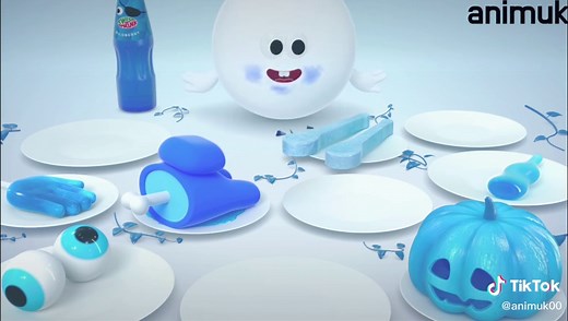 Blue Food Mukbang ANIMUK