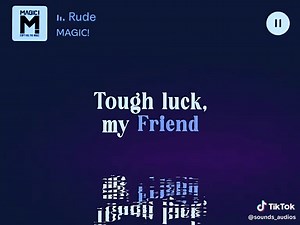 Rude Lyrics - Magic! | Full Song Lyrics