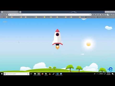 CSS - Flying Rocket Animation using Animation Property