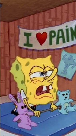 SpongeBob lifting weights/ Gym Motivation