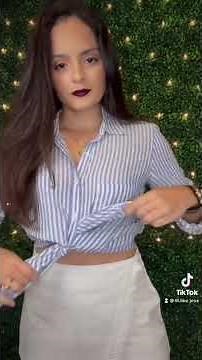 How to tie the perfect knot on your shirt! Follow for more!
