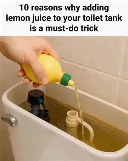 10 reasons why adding lemon juice to your toilet tank is a must-do trick 👇💬 read more in comment | Today Magazine