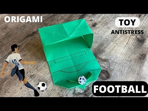 EASY ORIGAMI FOOTBALL TOY FIFA WORLDCUP PAPERCRAFT | DIY PAPER ANTISTRESS FOOTBALL TOY | SOCCER ART
