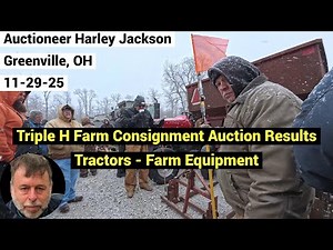 Auction Results - Auctioneer Harley Jackson Selling Tractors & Farm Equipment - 11-29-25