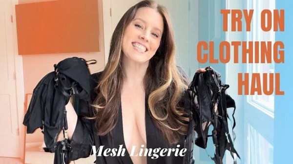 4K Transparent Mesh Lingerie Try-On | Over 40 - YTboob