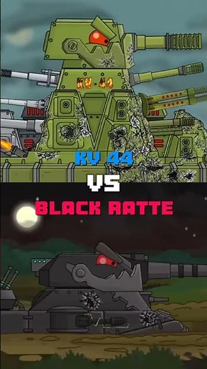 Kv 44 vs black ratte #homeanimations #tanks #gerand