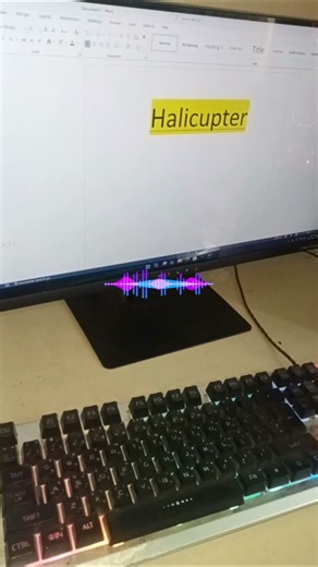 How to create helicupter shortscuts key #keyboard #wordtips #asmr