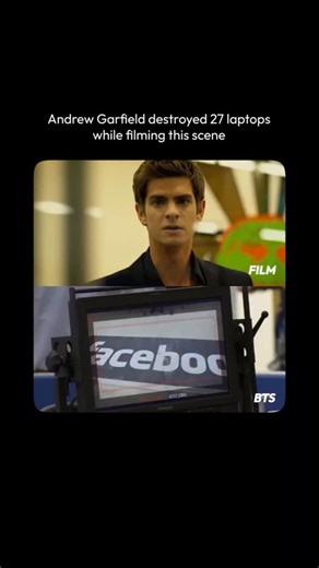 Movie series anime and tv shows on Instagram: "In this scene, Eduardo’s (Andrew Garfield) furious laptop smash took David Fincher’s perfectionism to extremes. Garfield performed the scene 35–40 times over a grueling 5-hour shoot from midnight to dawn. Between 25 and 27 Apple laptops were destroyed as Fincher pushed for emotional authenticity. Garfield stayed in character, avoiding the crew, and later admitted he feared the takes would never end. Fincher encouraged him like “the perfect sports da