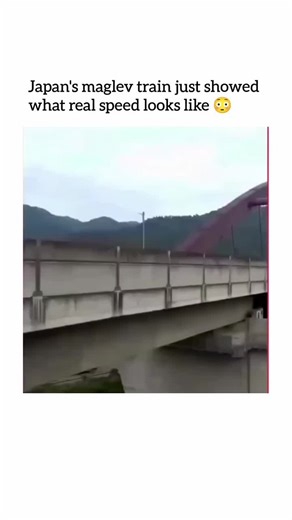 just fun on Instagram: "This video shows Japan’s advanced maglev (magnetic levitation) train being tested at an incredible speed of around 310 mph. Unlike normal trains, a maglev doesn’t touch the tracks. It floats slightly above them using powerful magnets, which removes friction and allows extreme speeds. That’s why the train looks like it flies past in seconds. The reporter and people recording are shocked because the speed is hard to process with the human eye. This technology represents the
