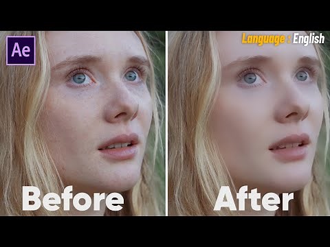 How to Add Face Beauty Effect in After Effects - Without Any Plugin (English)
