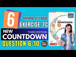 Class 6th math Exercise 7C Question 6-10 | Countdown 6 | Oxford | Math with Afshan #maths