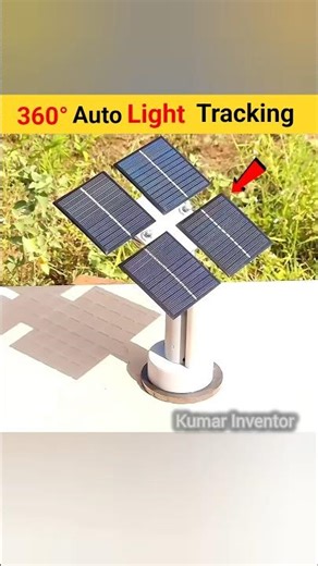 How to make 360°Auto Rotating Solar Panel At Home || सोलर पैनल कैसे बनाए || #shorts #ytshorts #viral