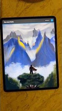 How to Paint Epic Fantasy Mountains in Procreate | Concept Art Tutorial Short