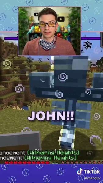 when you're new to minecraft and your friend tricks you into spawning the Wither 😭 #minecraft #mandjtv